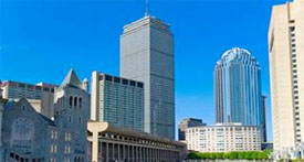 office tower in Boston on Boylston Street