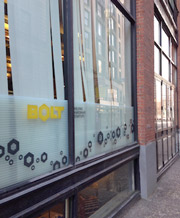 Bolt in Boston's Financial District