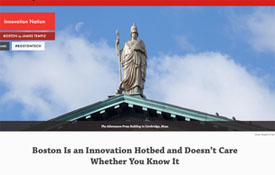 cover of startup pub that touts Boston as an innovation hub