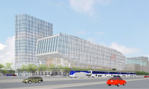 rendering of Boston Landing station