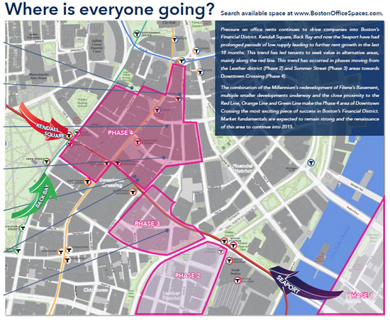 Map of boston office space