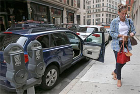 Parking meters in Boston