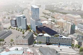 rendering of fenway center project