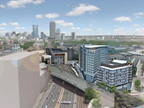 rendering of Fenway office development in Boston MA