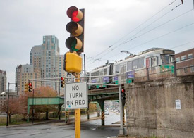 Greenline train in Boston