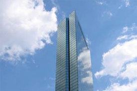Hancock tower office building in Boston