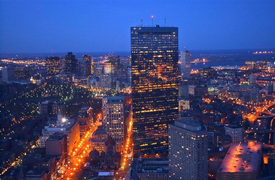 Hancock Tower in back bay