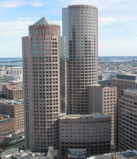 Office building in Boston's financial district at one internation place