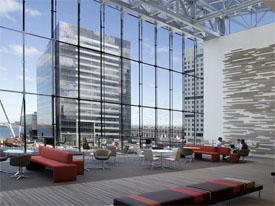 rendering of new Seaport office space for PwC