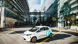 Self-driving cars in Boston Seaport