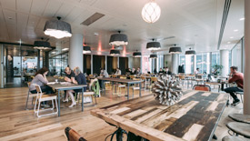 Shared office space at Wework in Boston