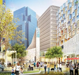 Rendering of Winthrop square development