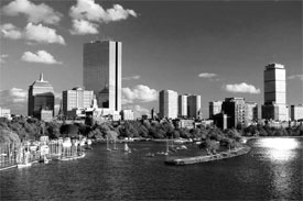 boston office buildings by water
