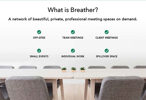 on-demand office space from Breather