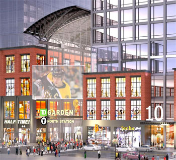 rendering of North Station tower