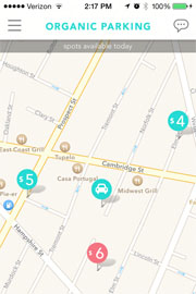 Organic parking app in Boston
