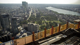 view of Boston from a roof deck