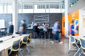 co-working office space at WorkBar in Boston